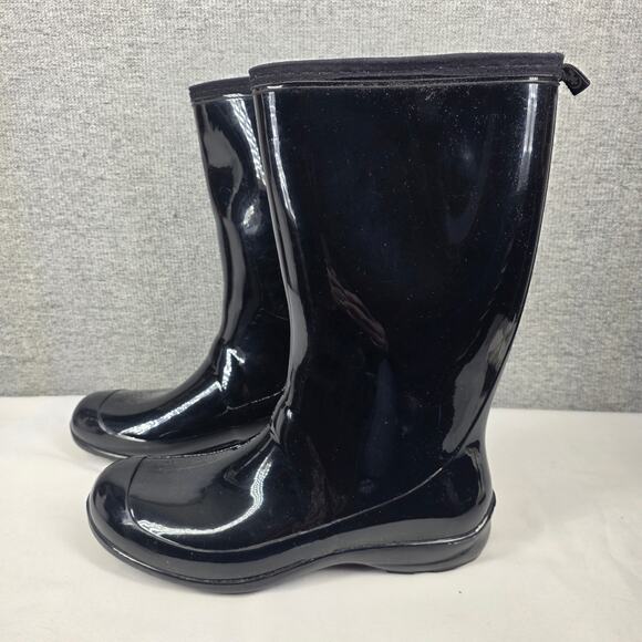 KAMIK WOMEN’S HEIDI RAIN BOOTS – SIZE 10 – BLACK – MID-CALF – WATERPROOF RUBBER - Picture 2 of 11
